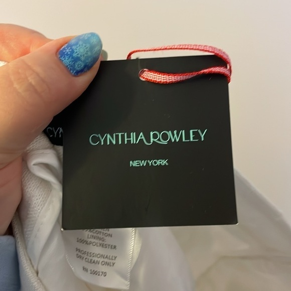 Cynthia Rowley New York White Linen Cotton Blend Scallop Hem Shorts size 4 - Picture 5 of 15